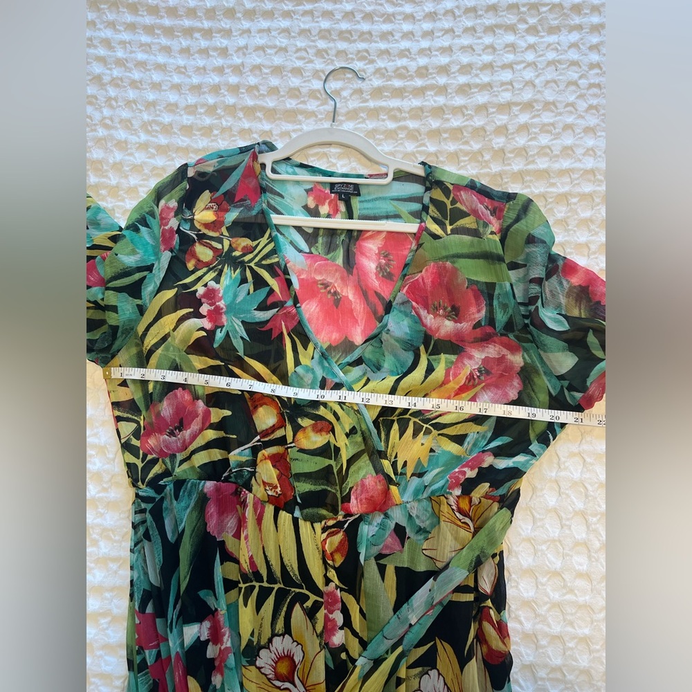 Spy Zone Exchange Tropical Floral Maxi Dress - Picture 11 of 12